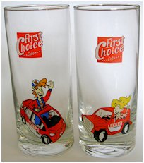 First Choice Cola glazen auto