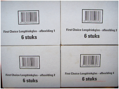 First Choice Cola glazen in dozen