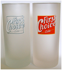 First Choice Cola glazen mat
