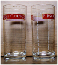 First Choice Cola glazen origineel