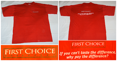 First Choice Cola t-shirt